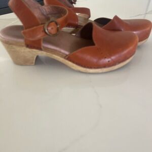 Dansko Brown Leather Mules